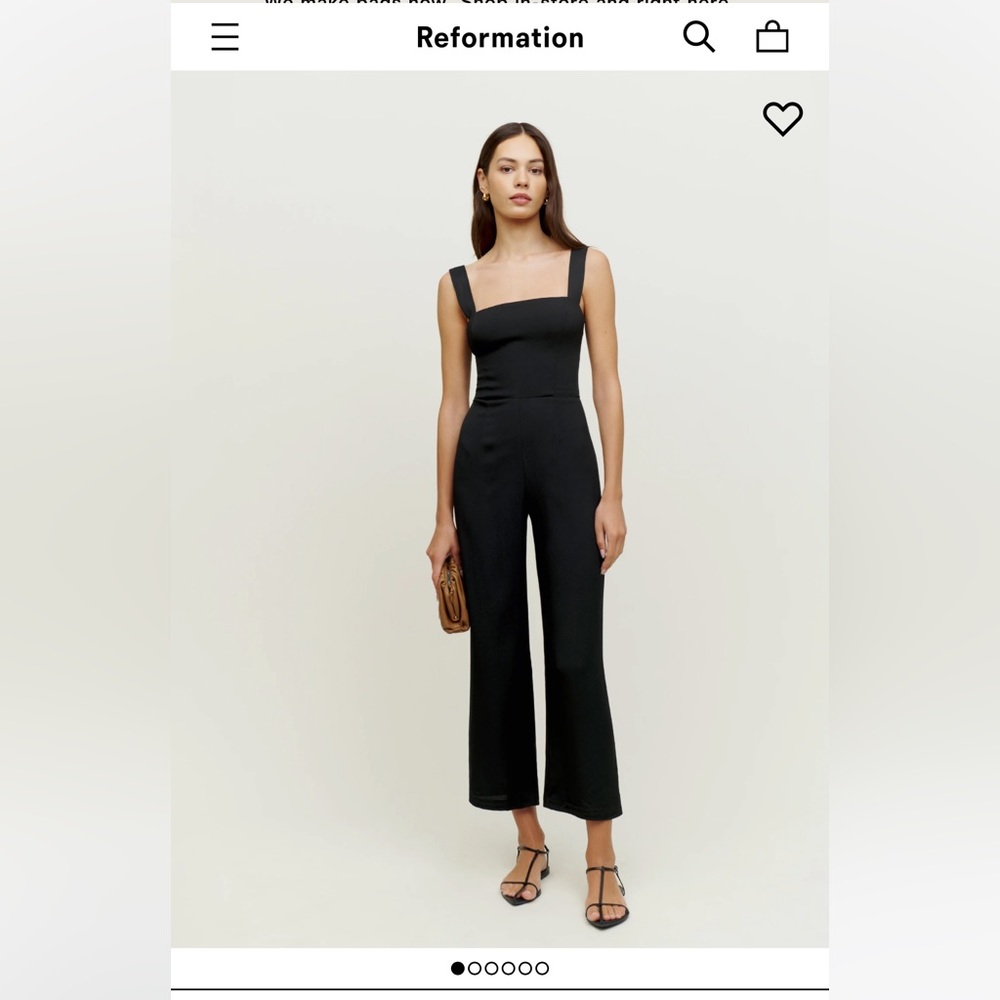 NWT Petites Alva Jumpsuit - 4P - Black
